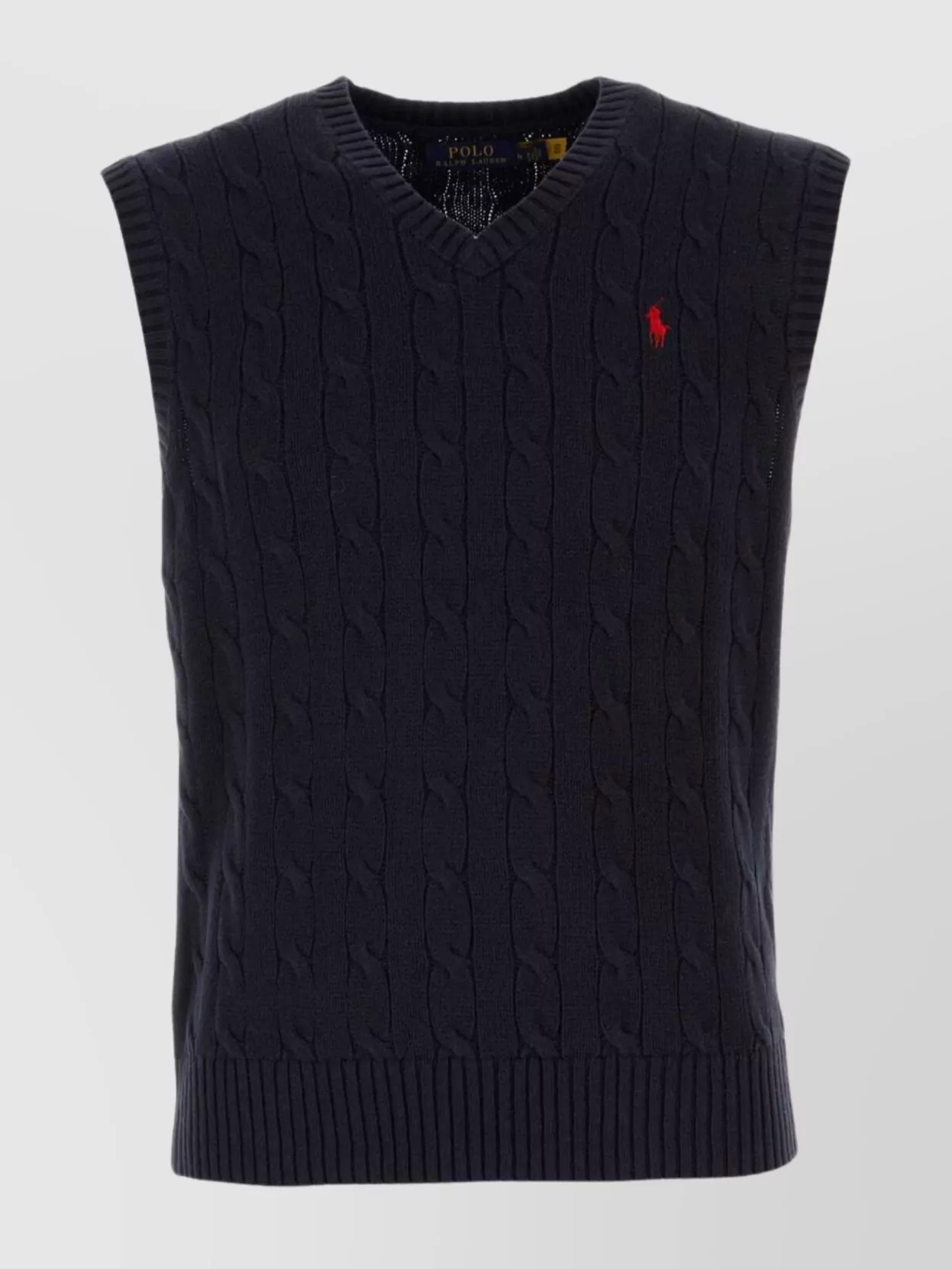 Shop Polo Ralph Lauren Cable Knit Sleeveless V-neck Vest