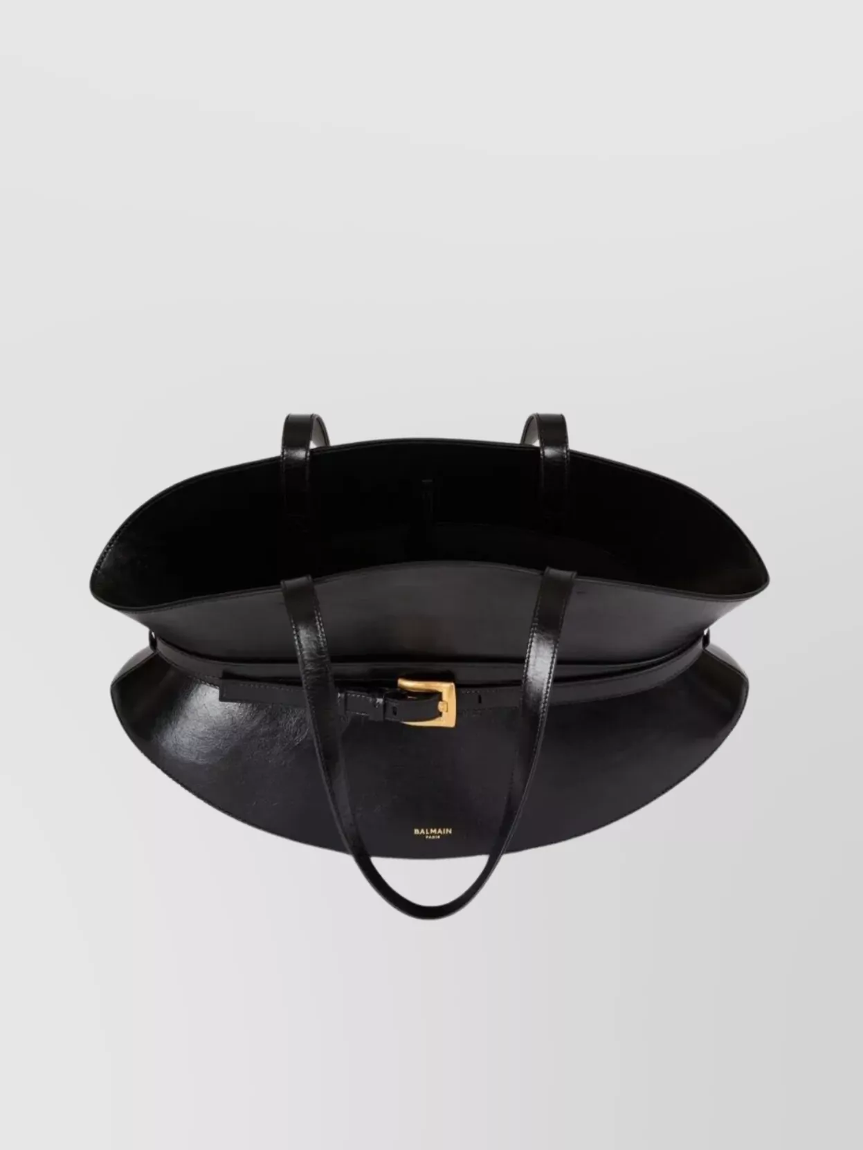 Balmain Structured Shape Calfskin Bag