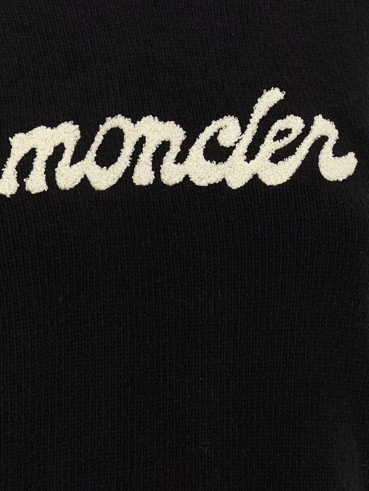 Moncler Chenille Knit Sweater Logo