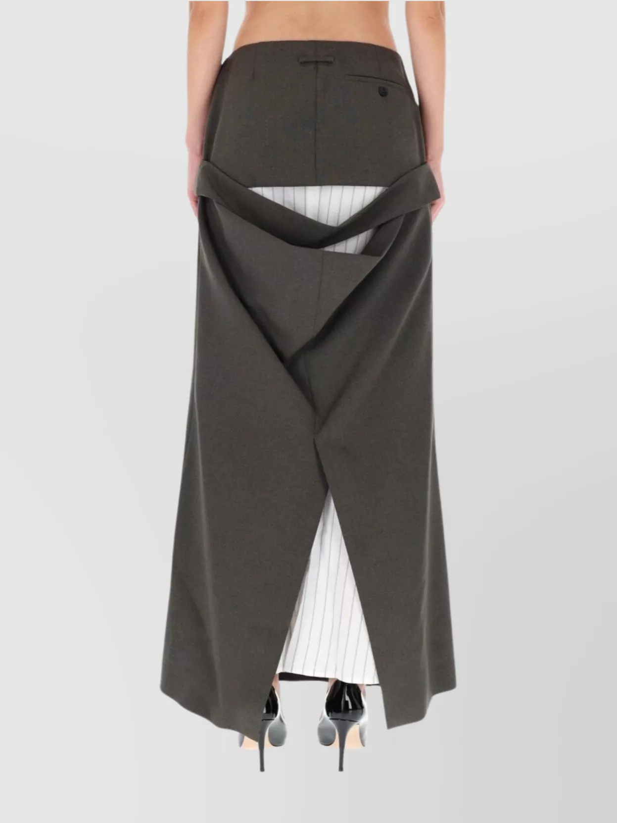 Jean Paul Gaultier High Waist Long Skirt Side Slit