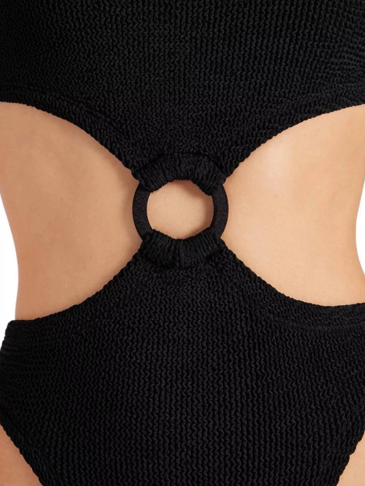 Hunza G Jerry Swim Strapless High-cut Ring Detail
