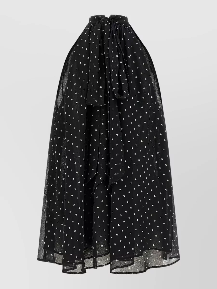 Rotate Birger Christensen Floral-Print Halterneck Top