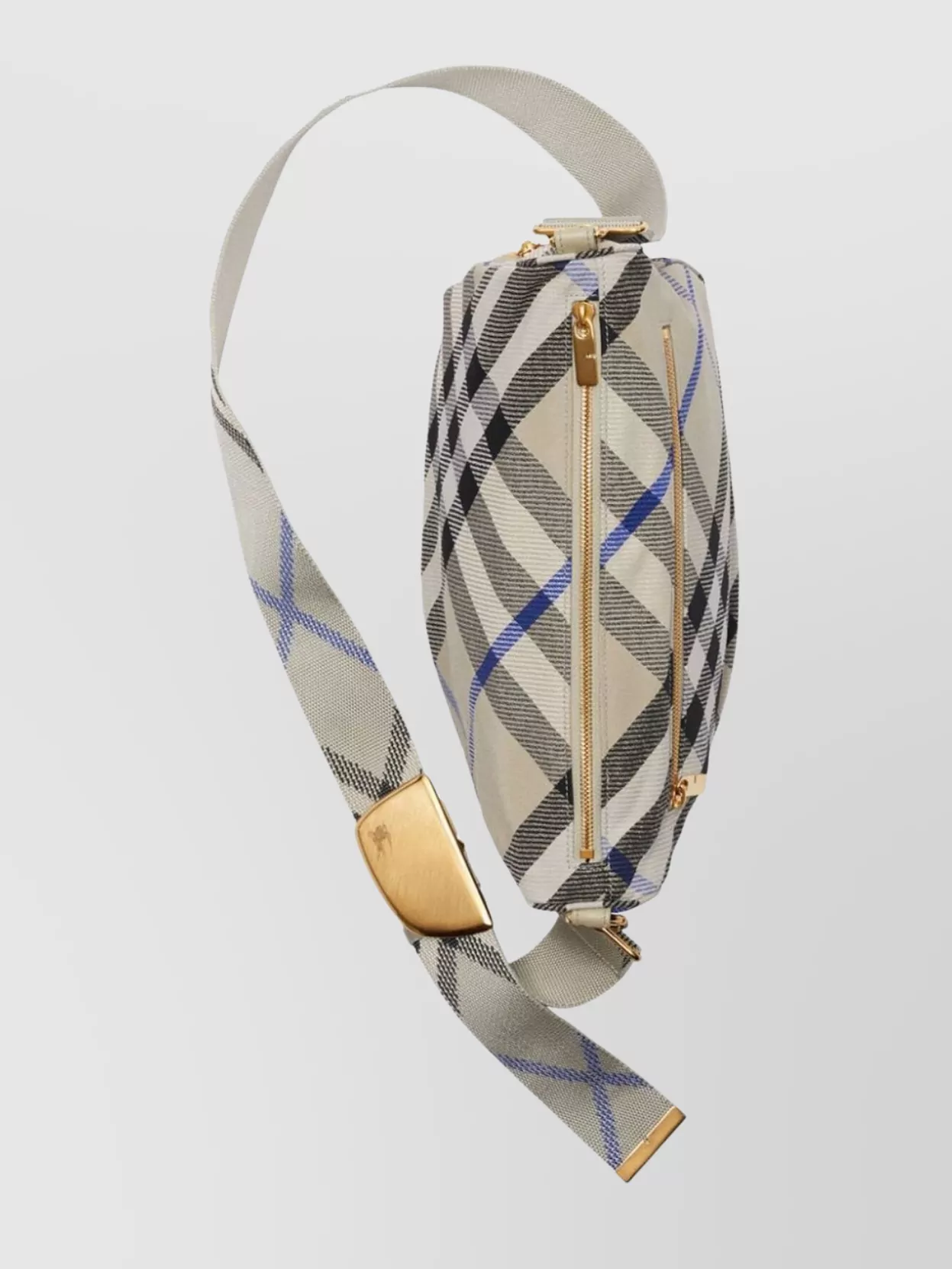 Burberry Checkered Pattern Crossbody Bags With Adjustable Strap