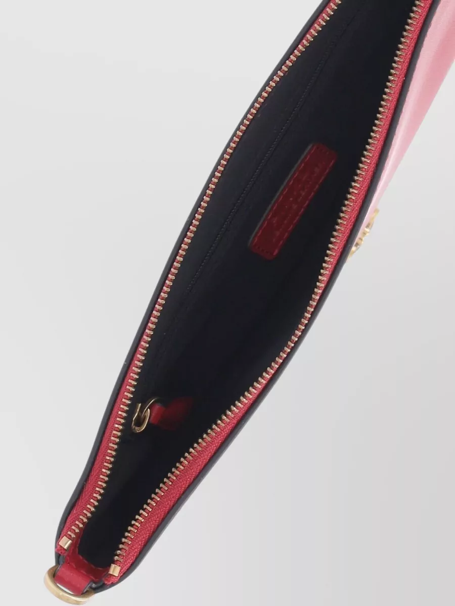 Pinko Love Bag Flat Leather Clutch Bag