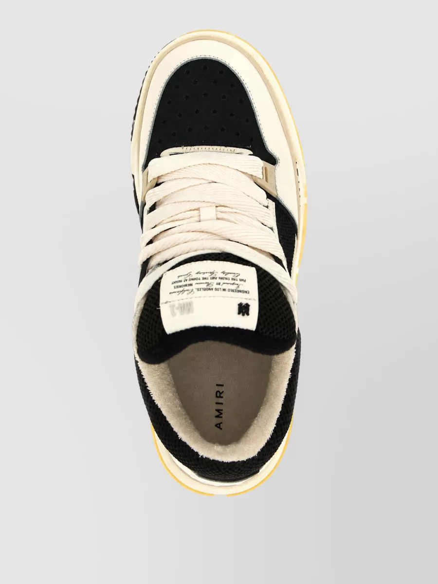 Amiri Two-Tone Low-Top Sneakers