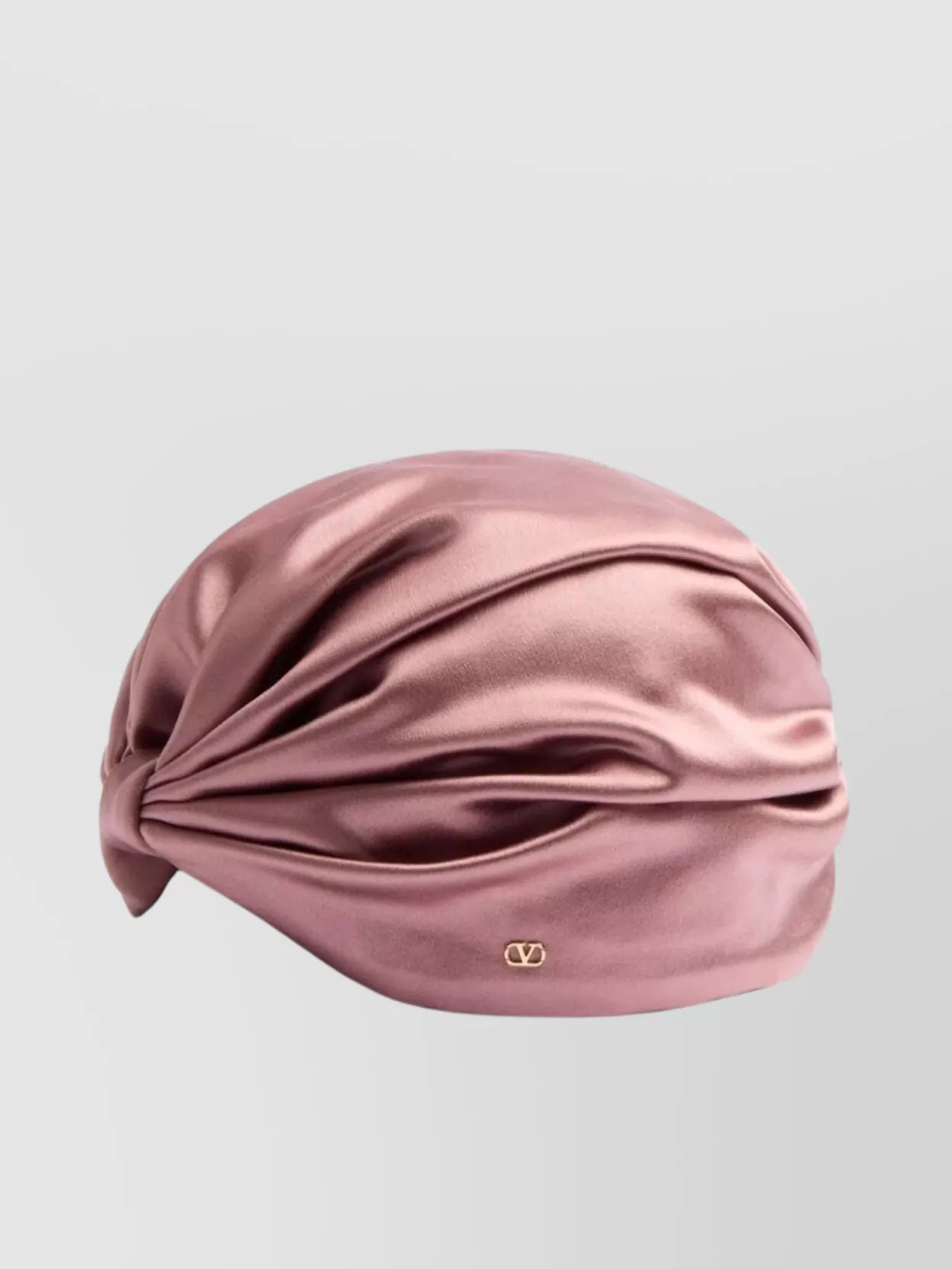 Valentino Garavani Gathered Silk Turban Scarf