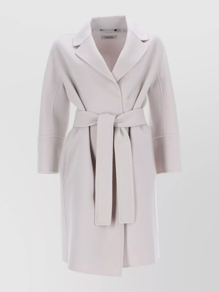 S Max Mara Wool belted fitted jacket