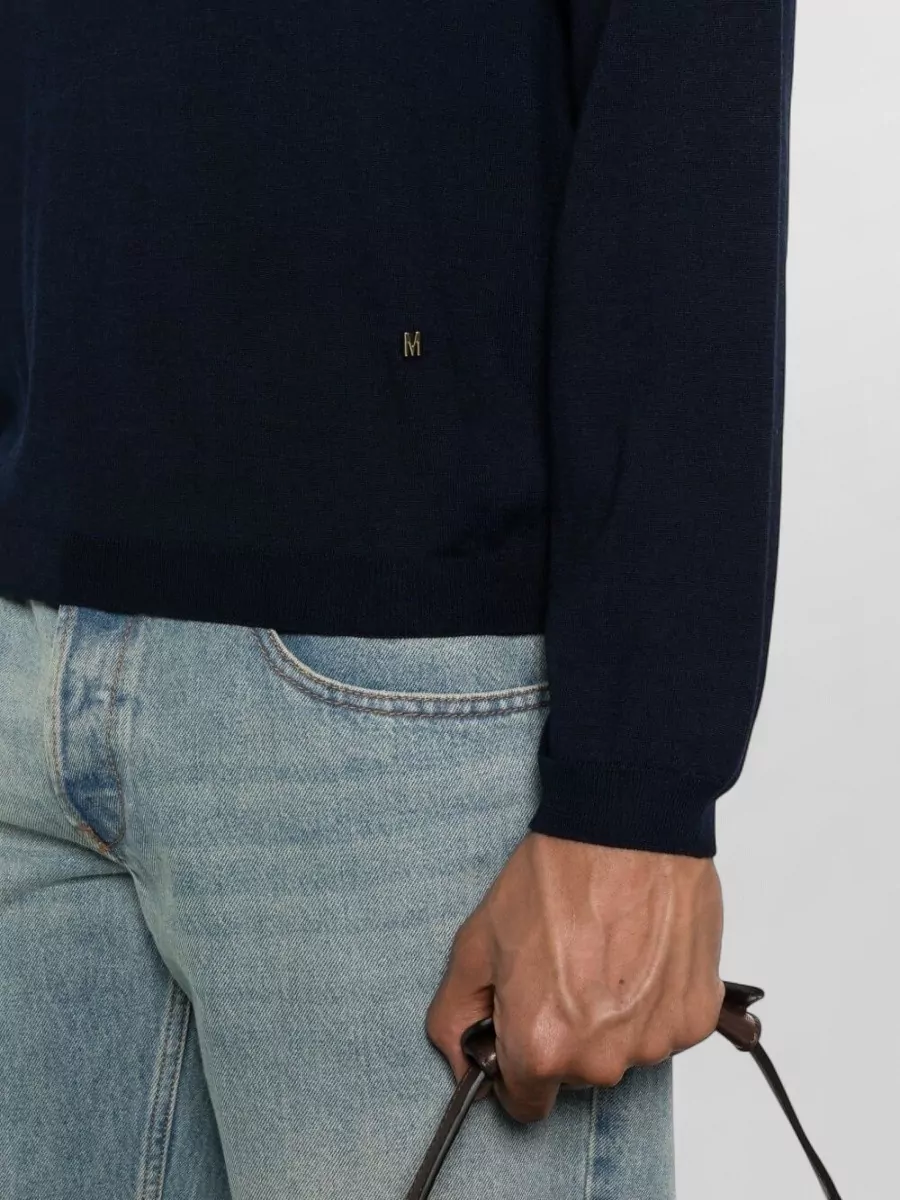 Moschino Silk Wool Knitted Polo Jumper