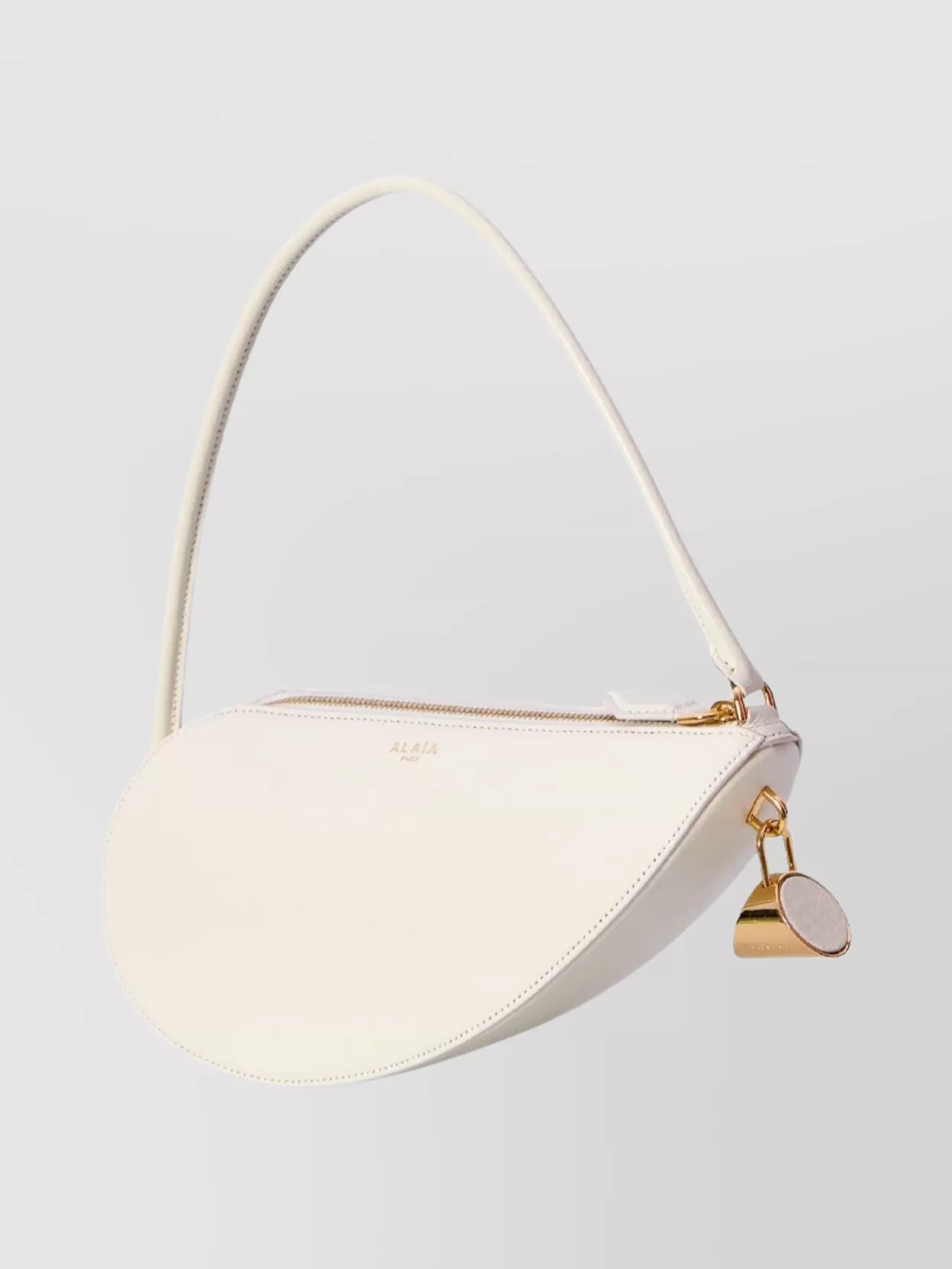 Alaïa Curved Shoulder Bag Gold Hardware