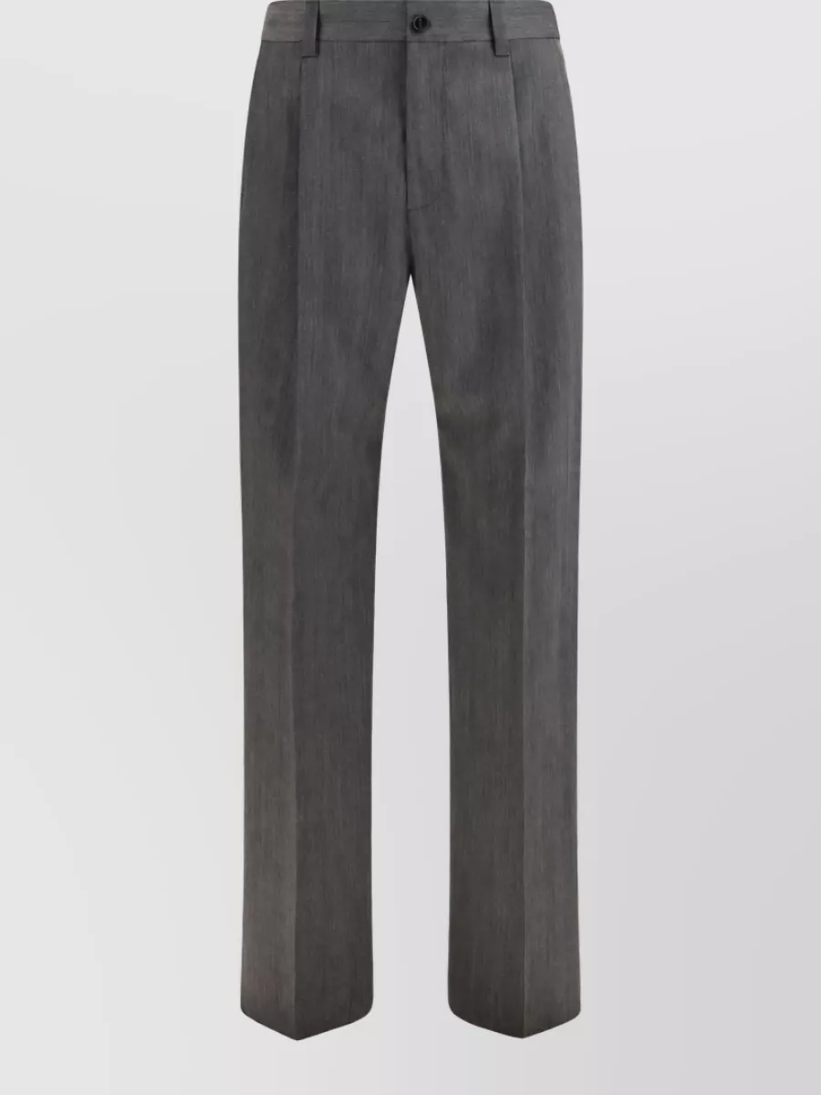 Valentino Wool straight-leg tailored trousers