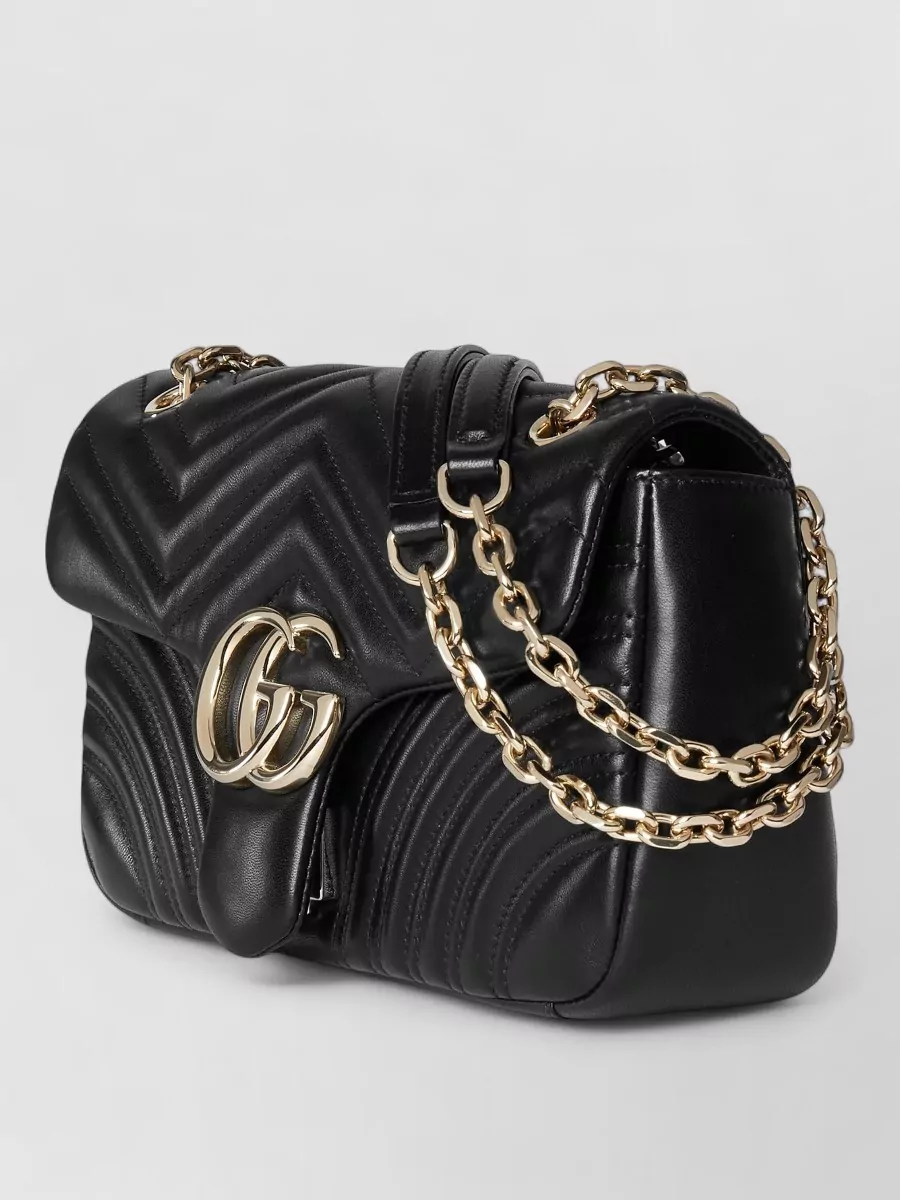 Gucci Gg Marmont Medium Leather Clutch Bag