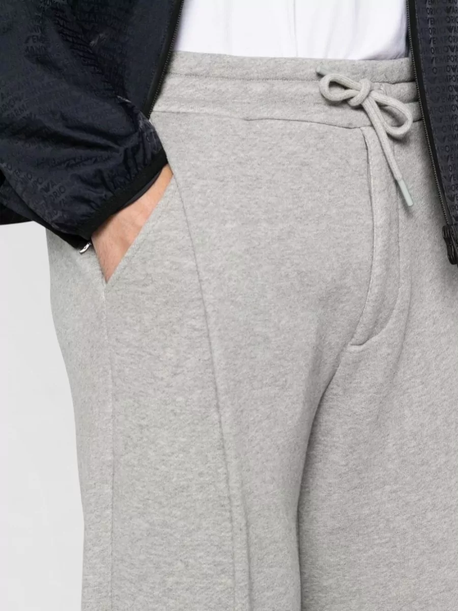 Emporio Armani Cotton Sweatpants Wide Leg Back Pocket