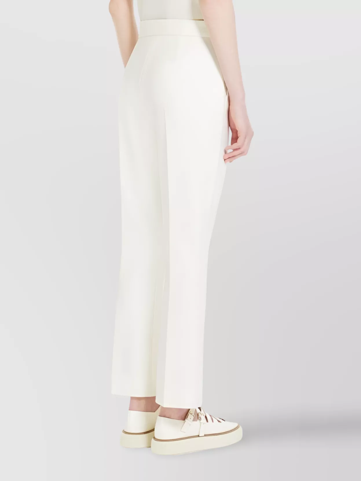 Max Mara Nepeta Ankle-length Trousers In Wool Crepe