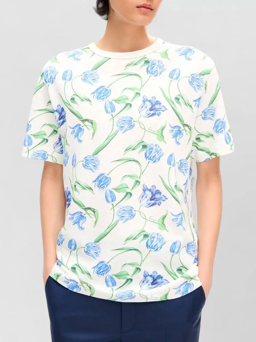 Kenzo Floral-Print Cotton Short-Sleeve T-Shirt