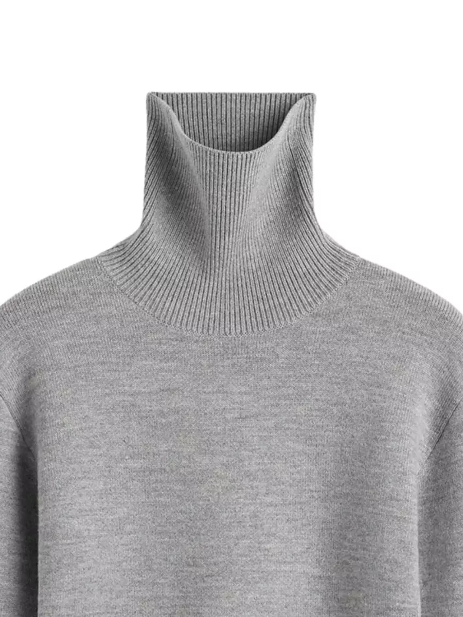 Totême Wool Highneck Double Knit Sweatshirt
