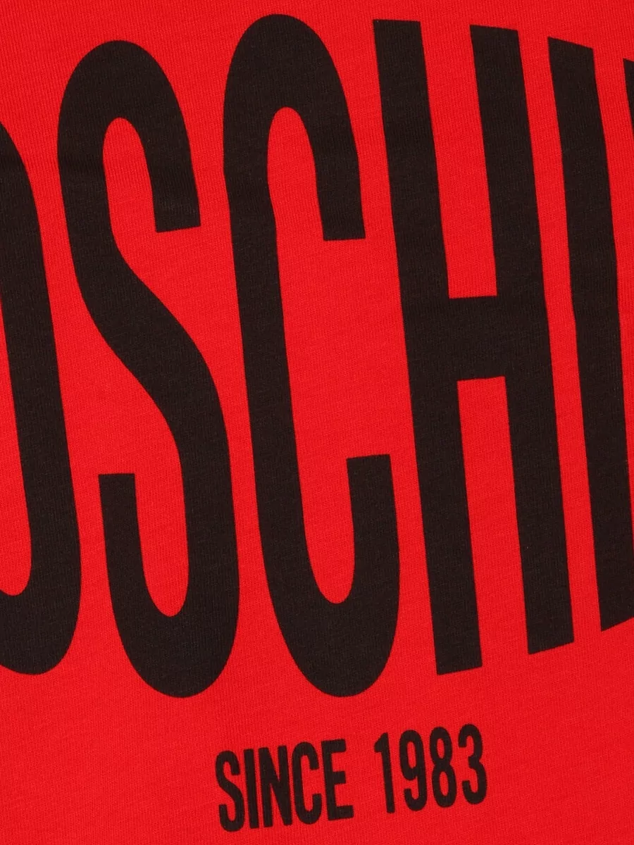 Moschino Crew Neck Cotton T Shirt Short Sleeves