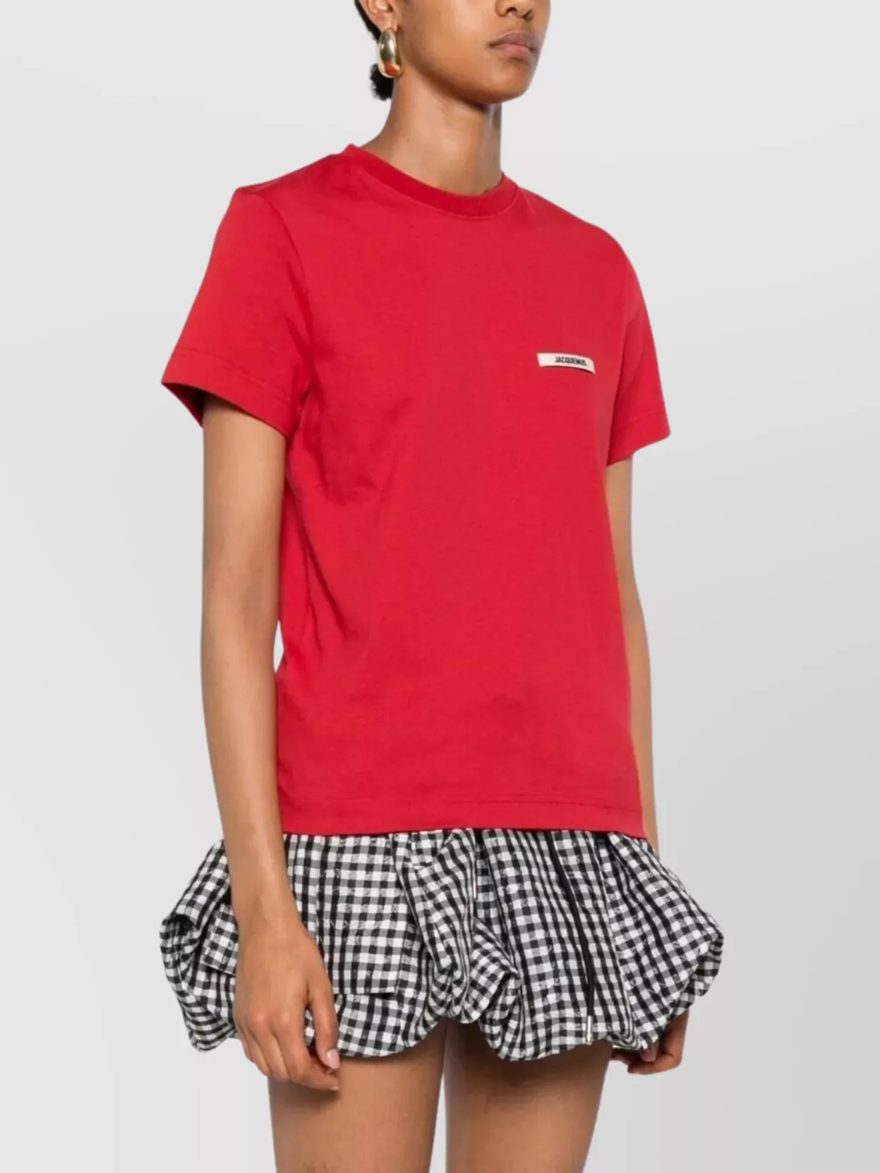 Jacquemus Grosgrain Crew Neck T-Shirt