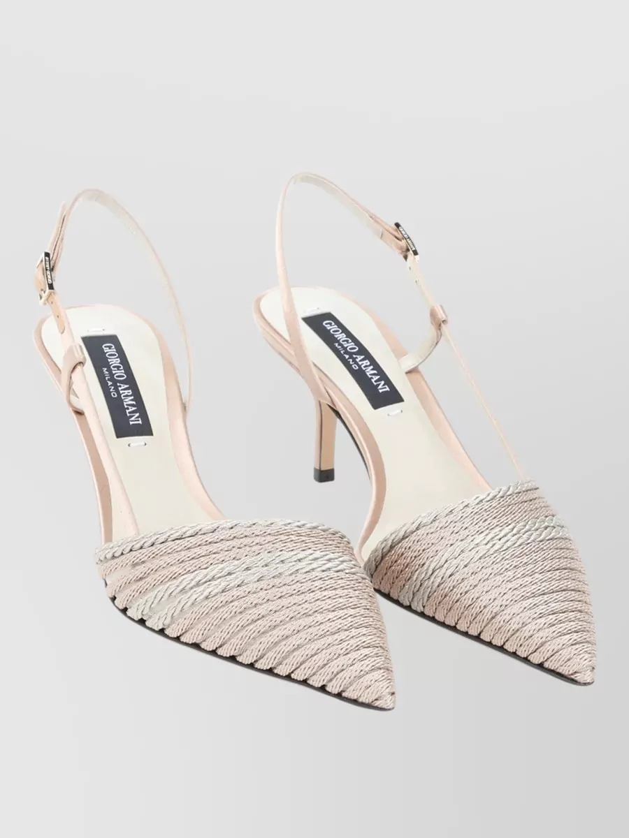 Giorgio Armani Satin Slingback Pumps
