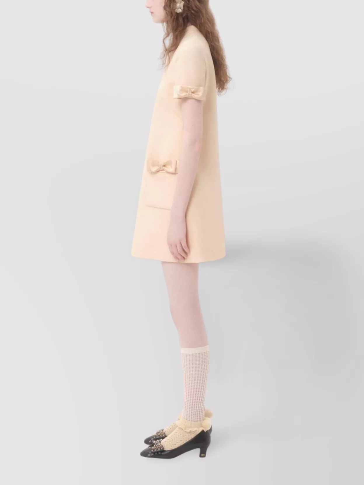 Valentino Garavani Knee Length Dress With Bow And Pockets