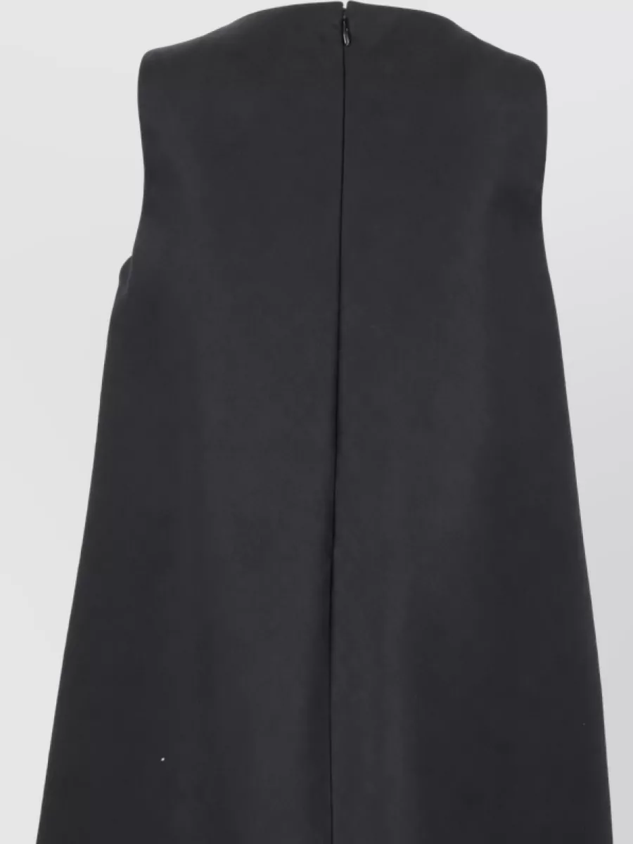 Balenciaga Wool A-Line Knee-Length Dress