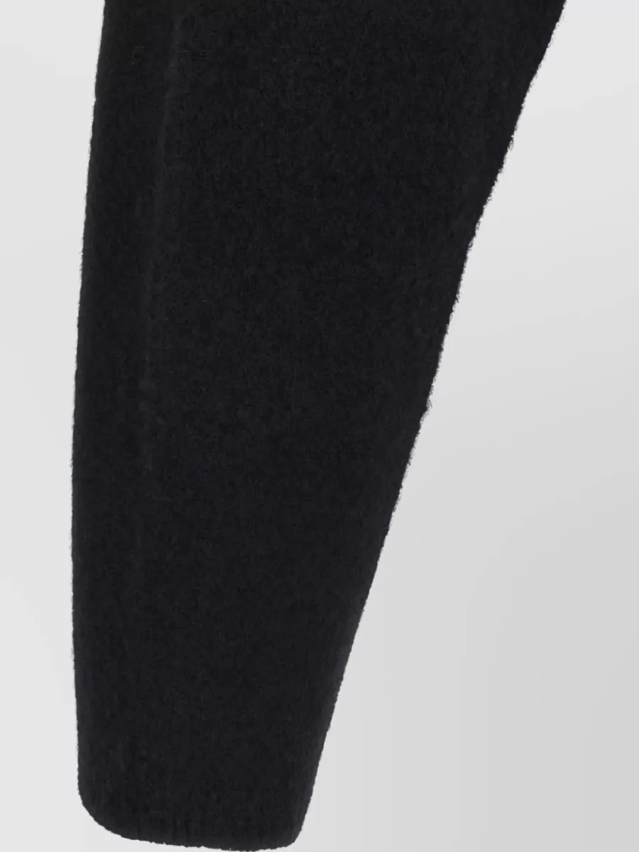Rick Owens Cashmere-Blend Cropped Hooded Sweatshirt