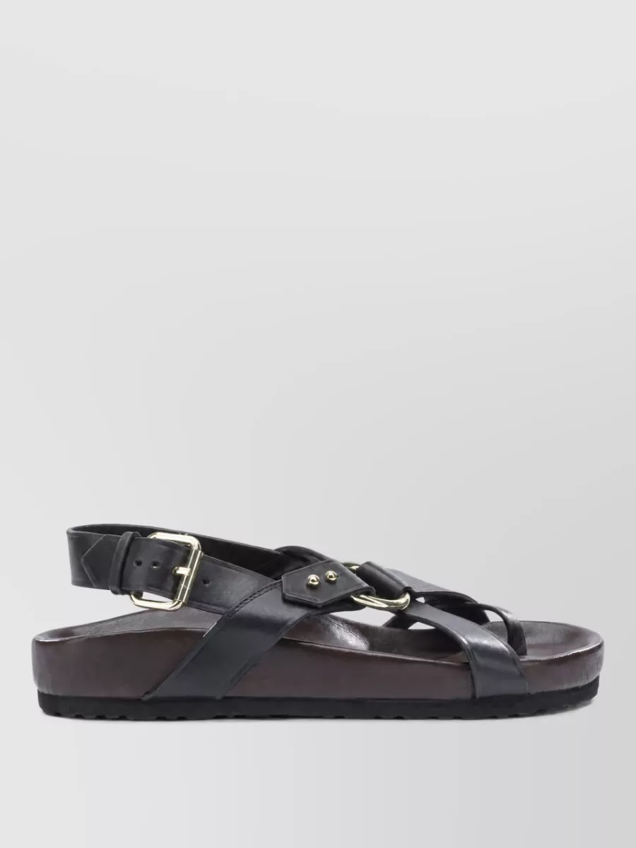Soeur Leather Sandals
