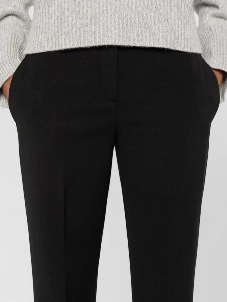 Via Masini 80 Virgin Wool Blend Straight-Leg Trousers