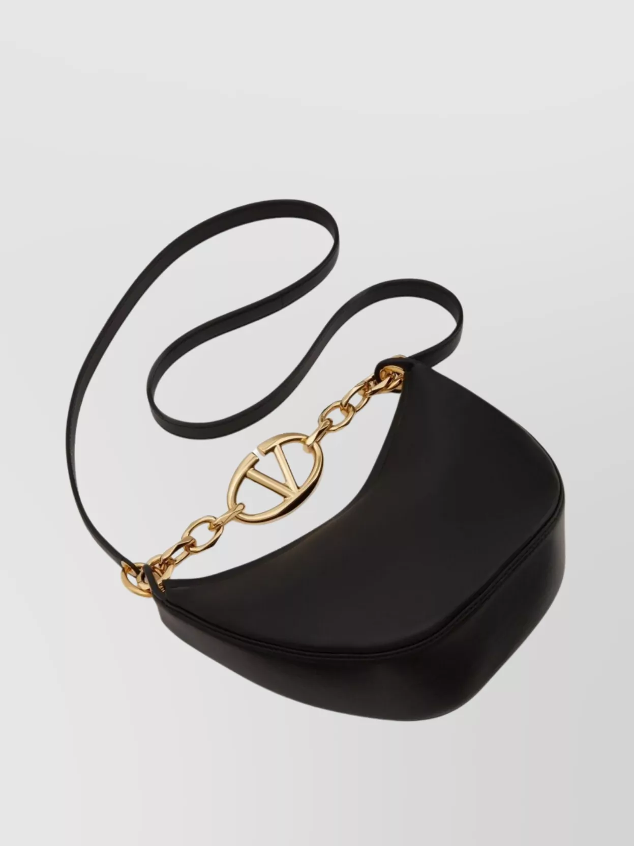 Valentino Garavani Grain Smooth Shoulder Bags With Chain Strap