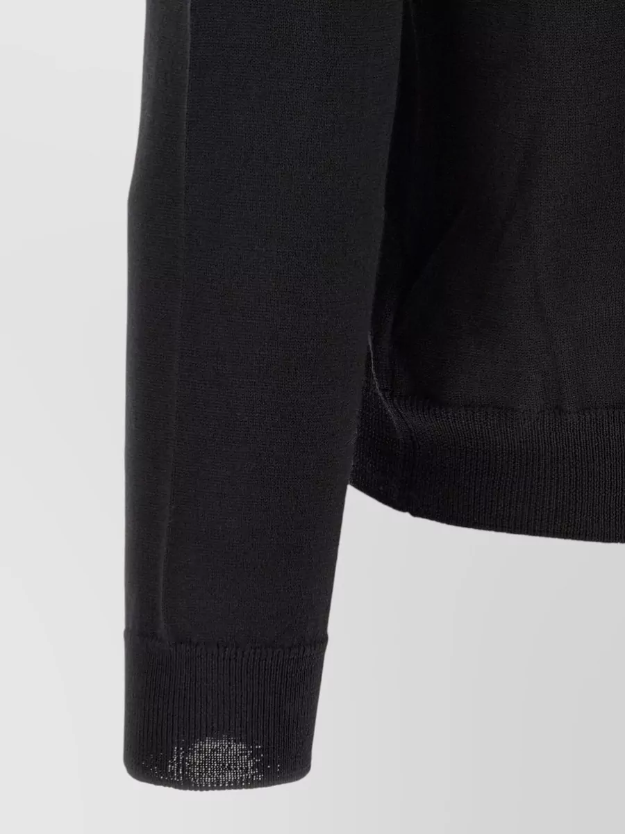 Zanone Virgin Wool Ribbed Turtleneck Sweater