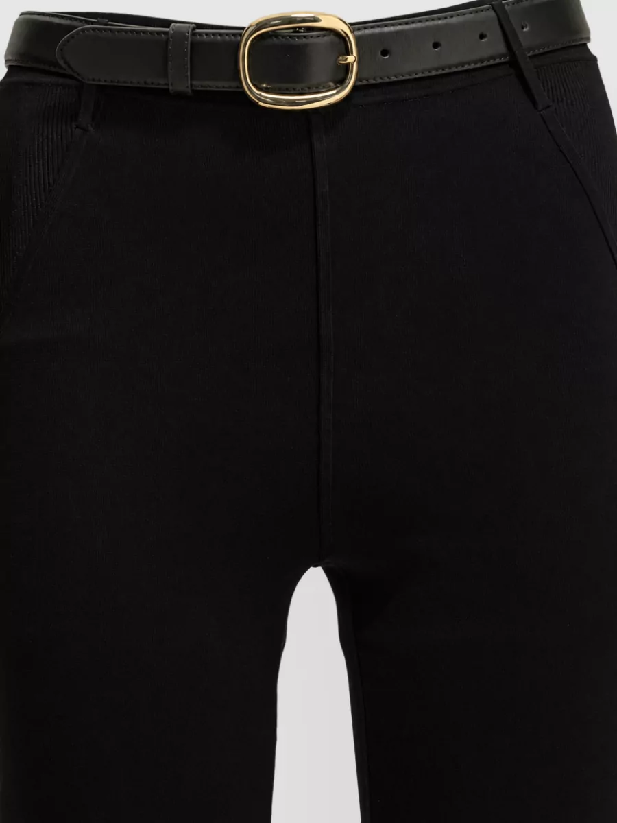 Self-Portrait Ribbed Slim-Fit Knit Leggings