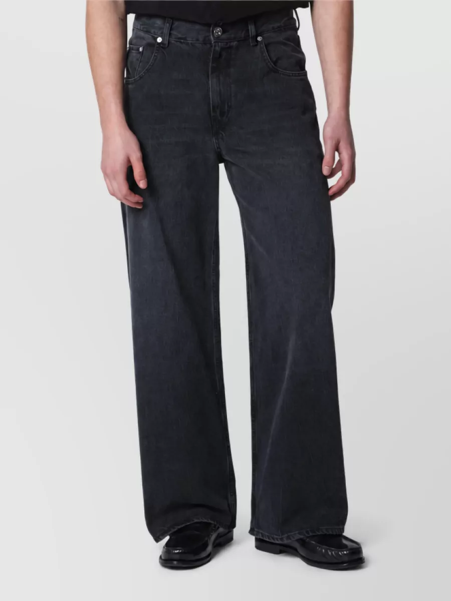 Séfr denim relaxed-fit wide-leg jeans