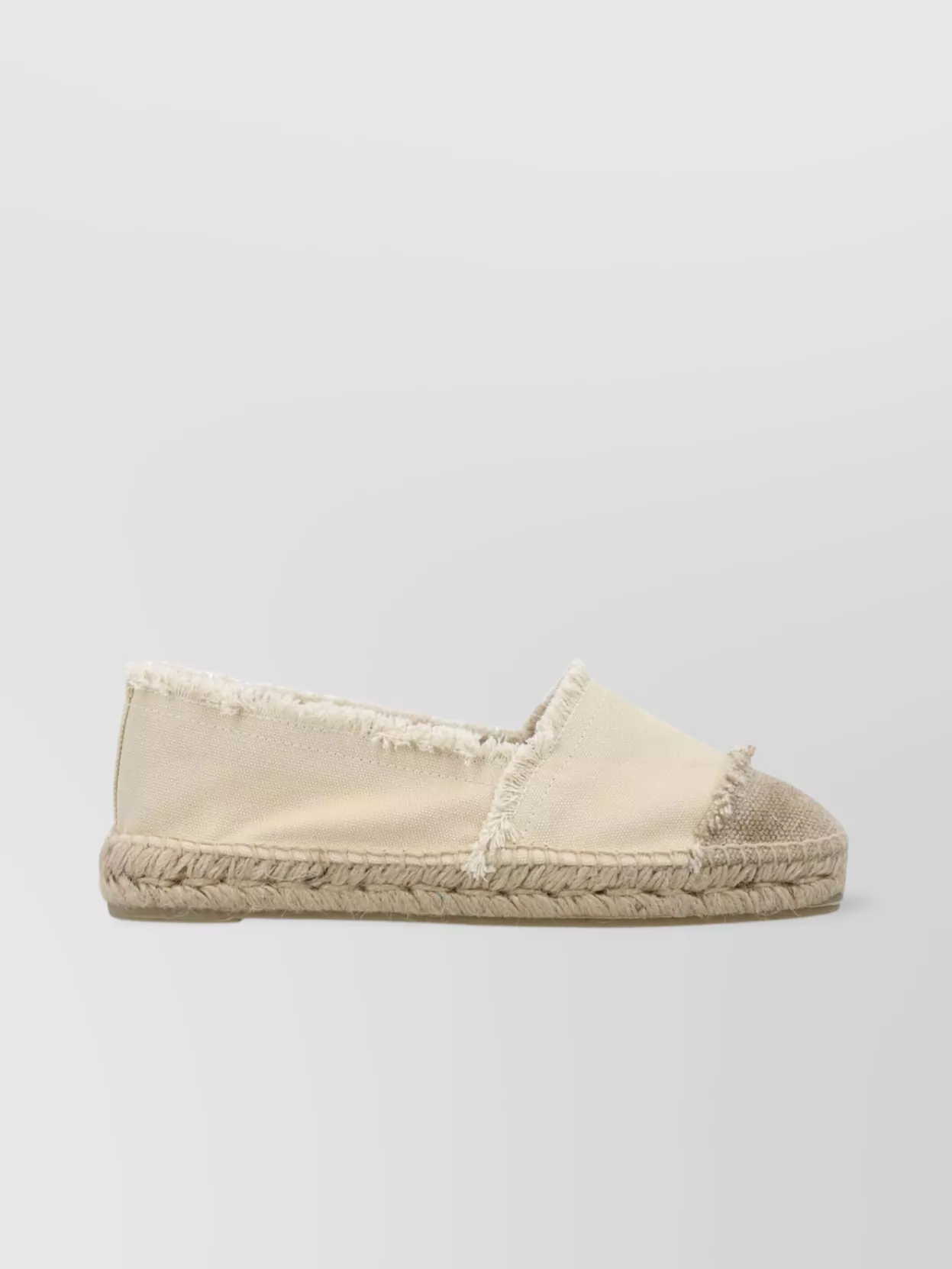 Shop Castaã±er Canvas Lace-up Shoes Jute Sole