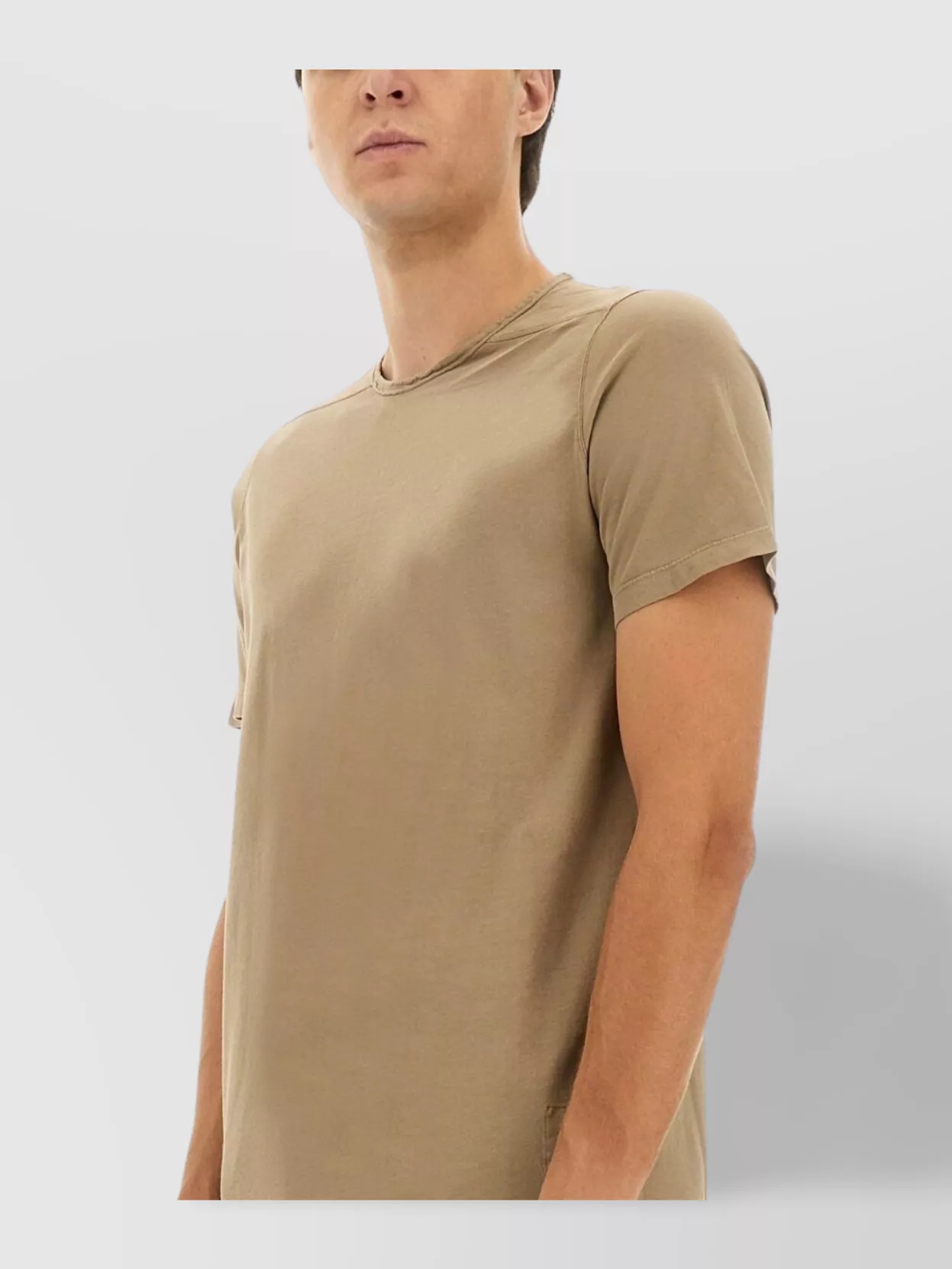 Rick Owens Drkshdw Round Neck Short Sleeve Fitted T-Shirt