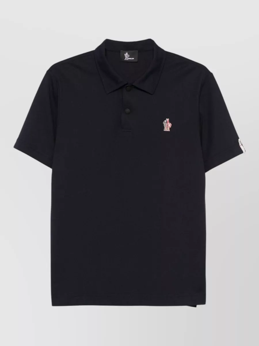 Moncler Grenoble Silk Polo Shirt
