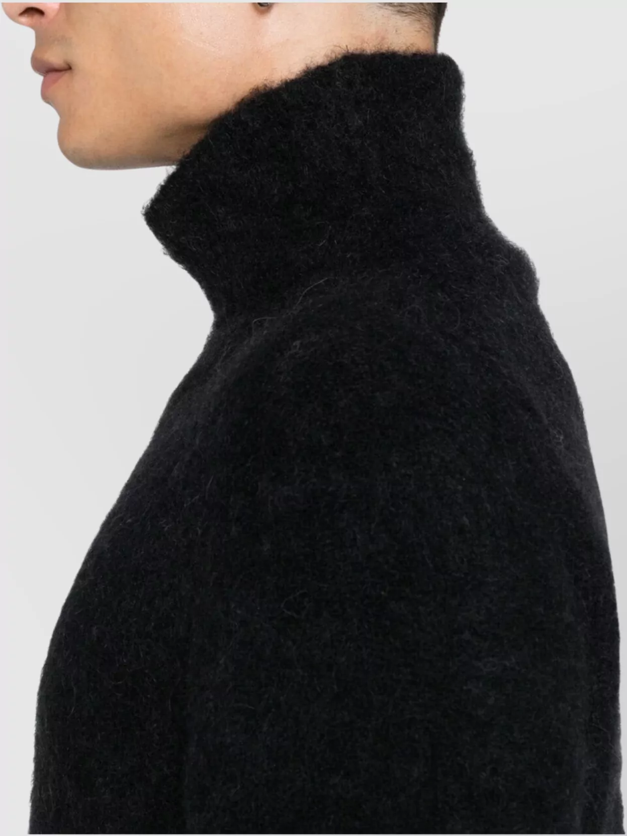Ami Paris Soft Brushed Turtleneck Knitwear