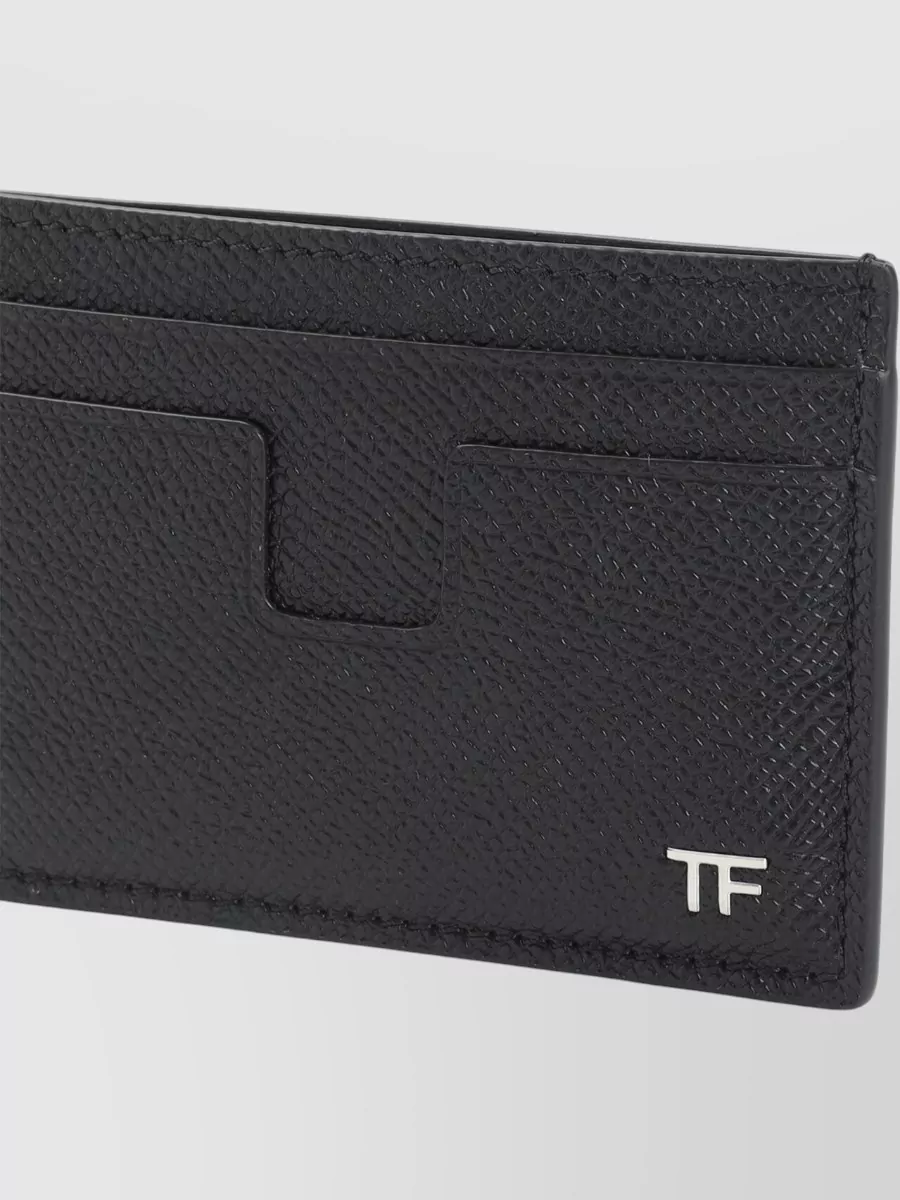Tom Ford Textured Leather Card Holder Slim Design