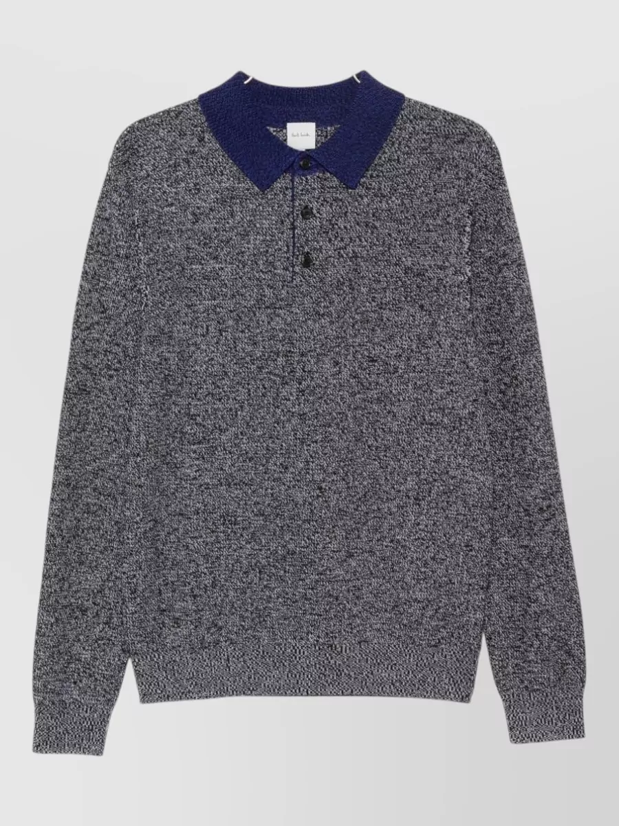 Paul Smith wool silk polo jumper