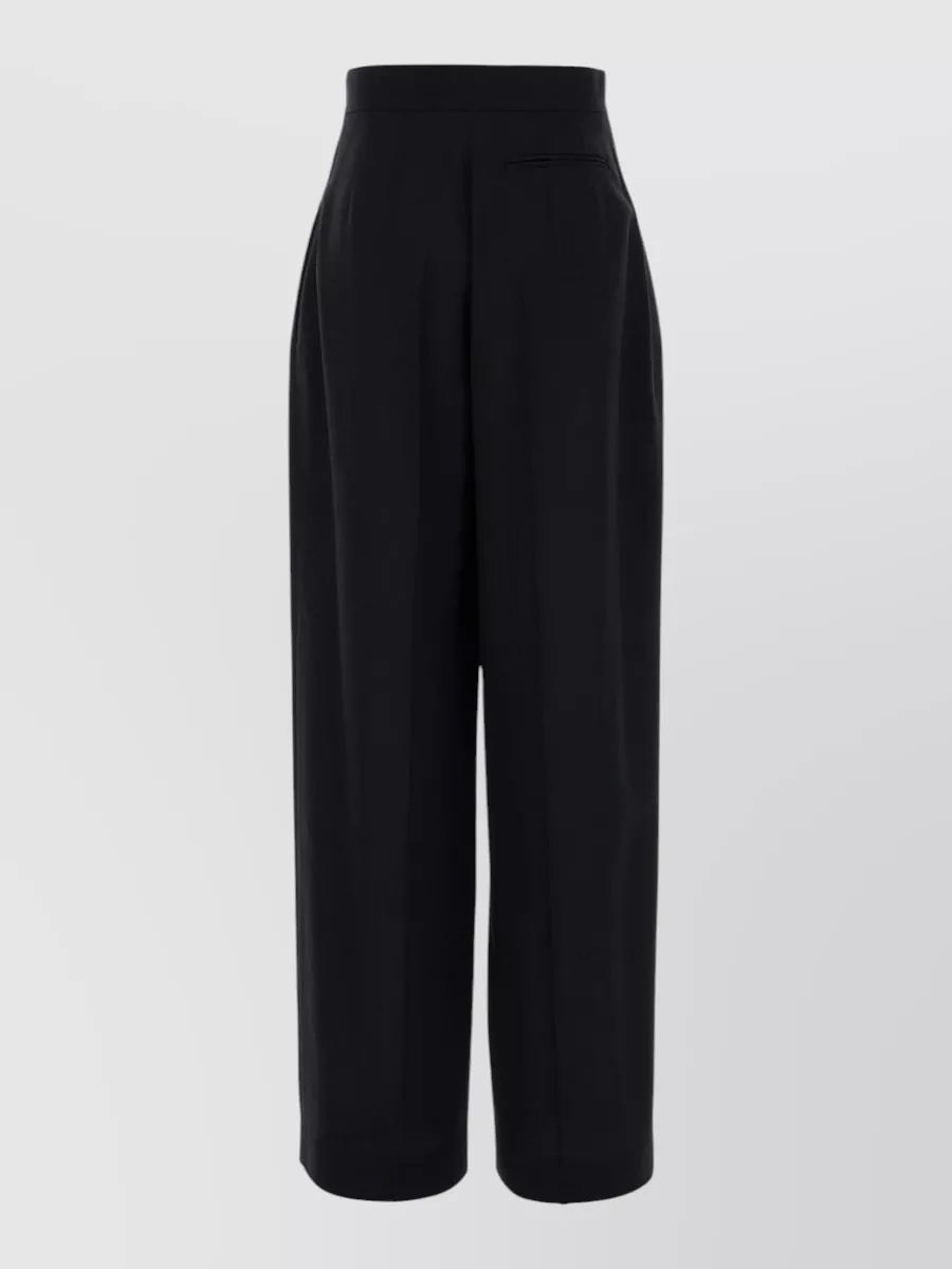 The Row High-waisted Wide-leg Trousers Side Pockets
