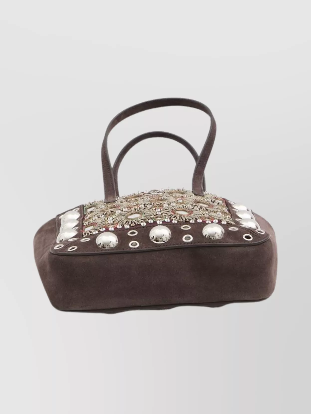 Valentino Garavani Mini Tote Bag With Rivets And Mirrors