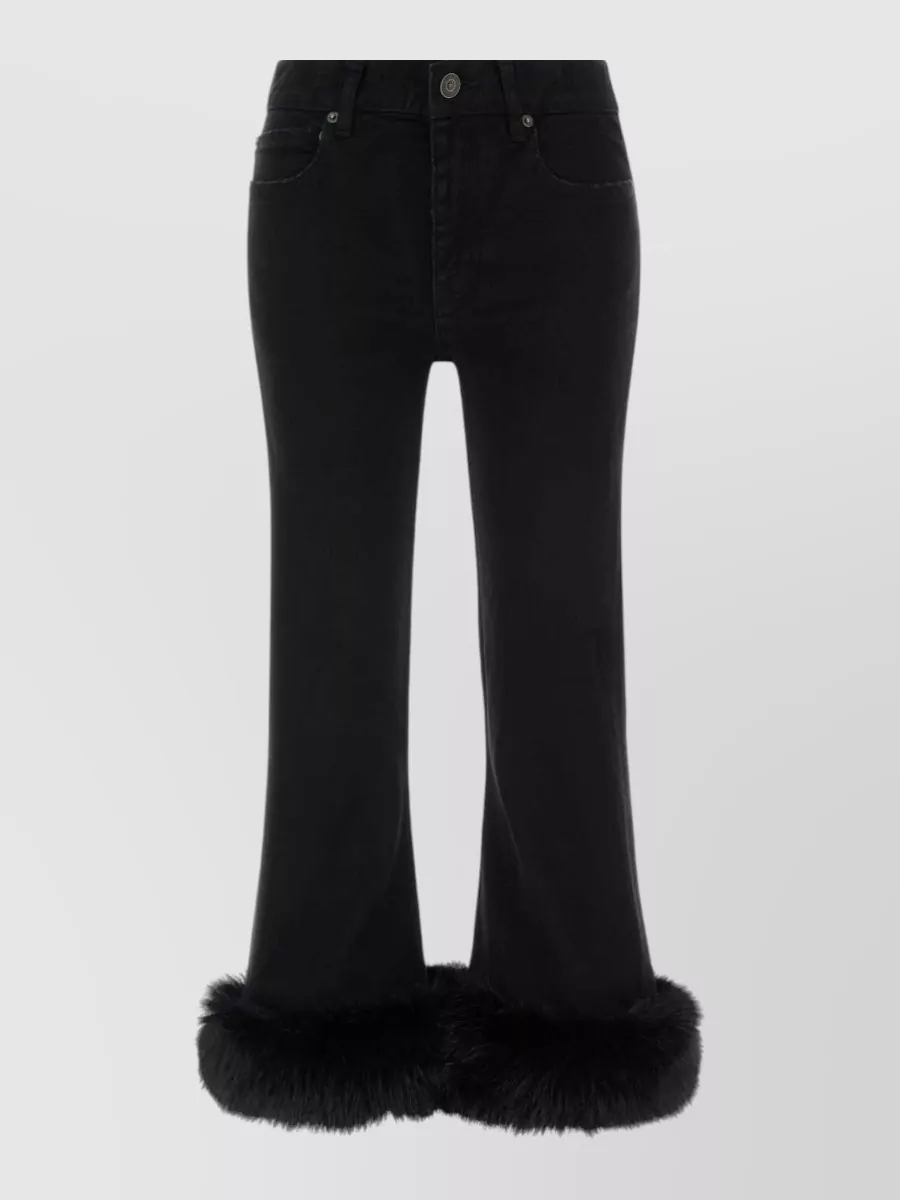 Balenciaga Denim Flared Trousers