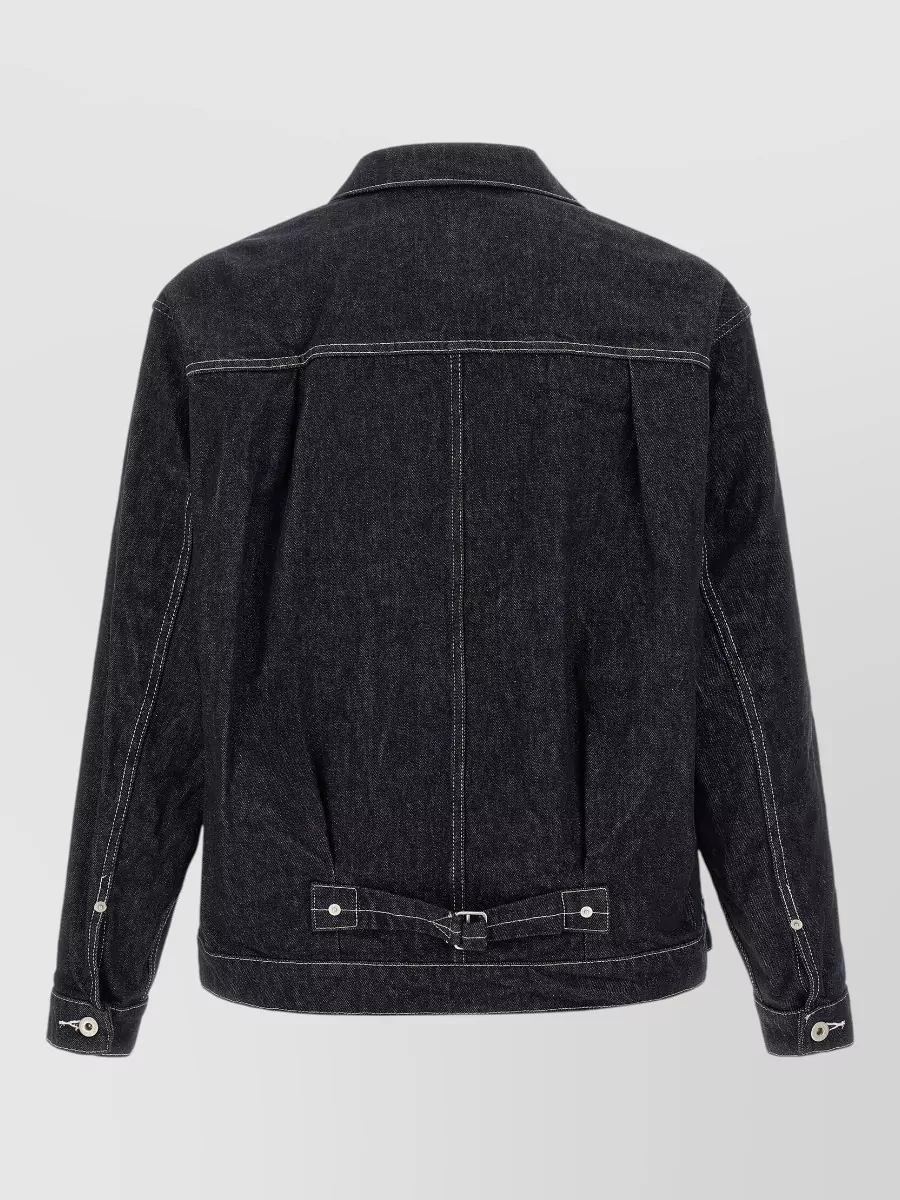 Comme Des Garçons Pleated Denim Jacket