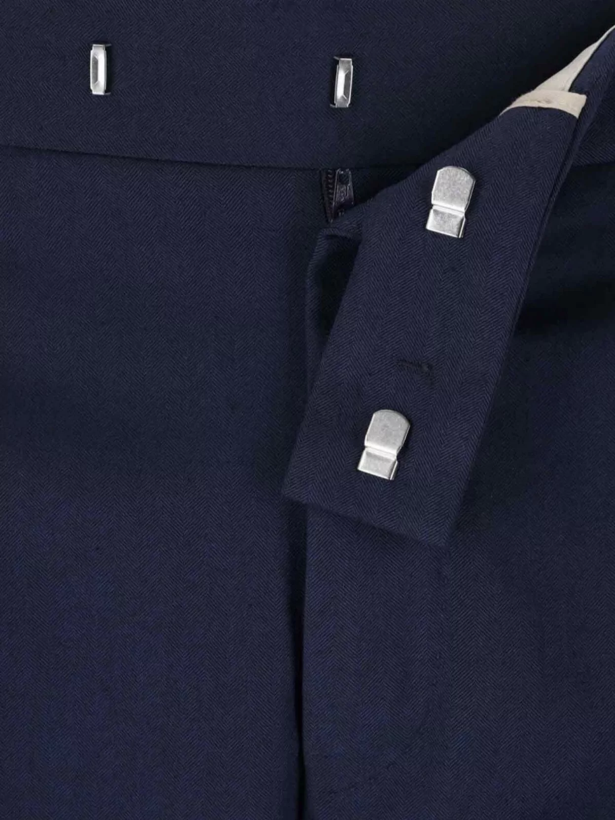 Pt Torino Straight Trousers With Belt Loops And Cuffed Hem