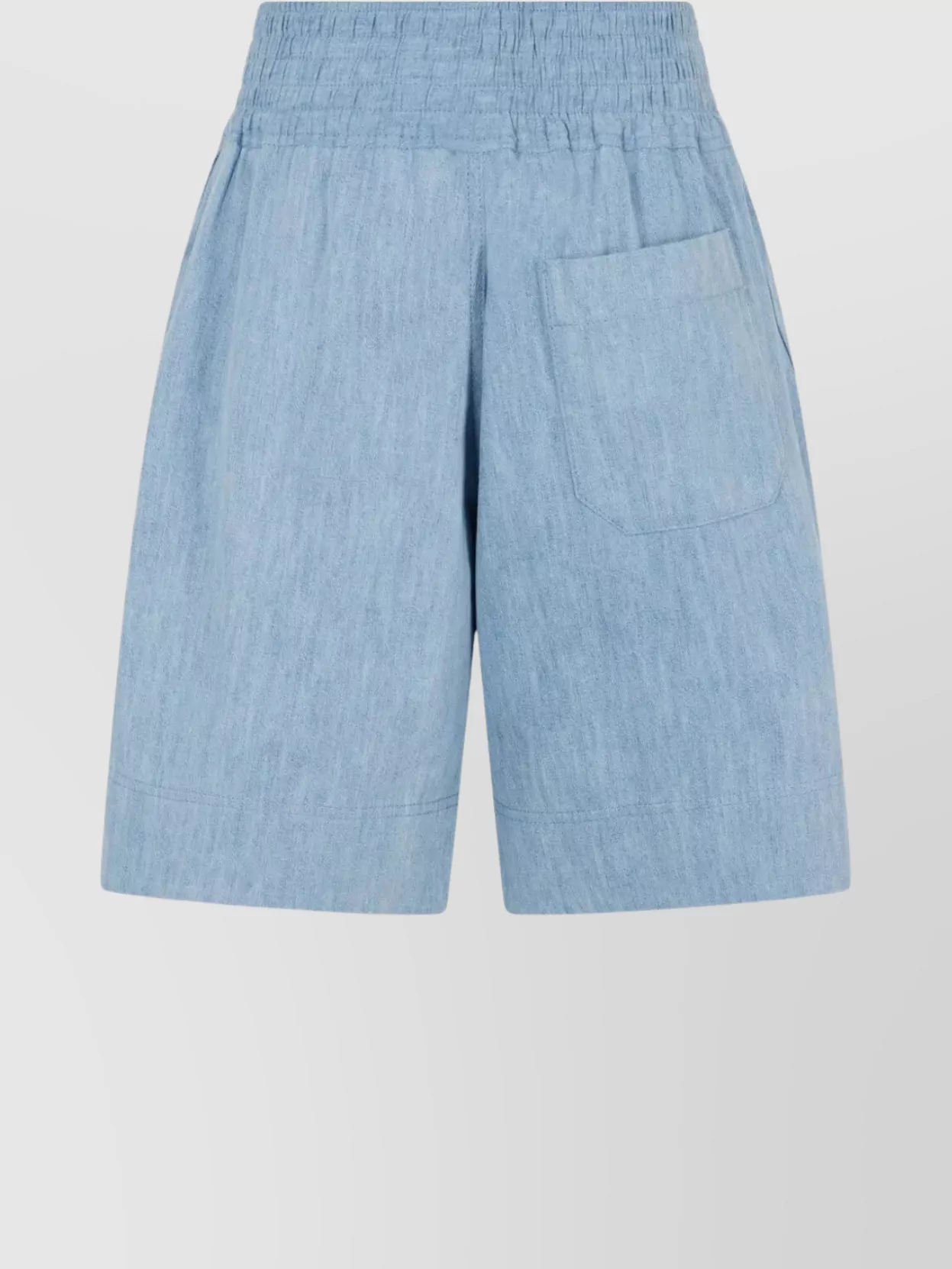 Paco Rabanne Denim Knee Length Wide Leg Shorts