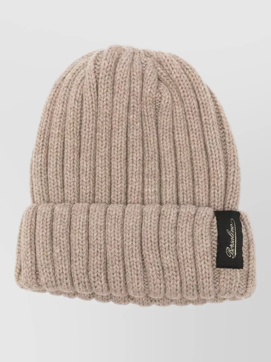 Borsalino ribbed cashmere beanie