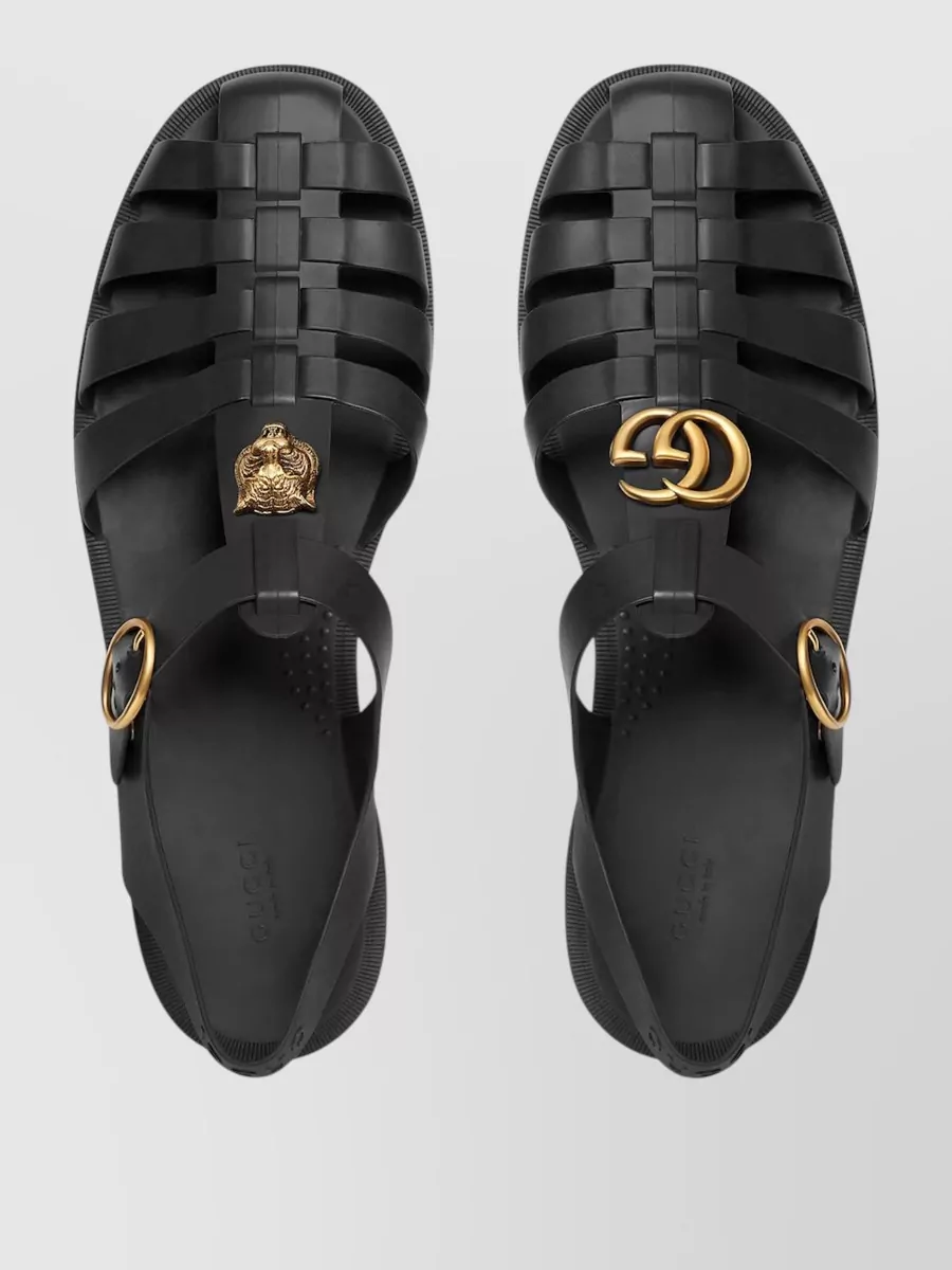 Gucci Sandal Double G Flat Sole Open Toe