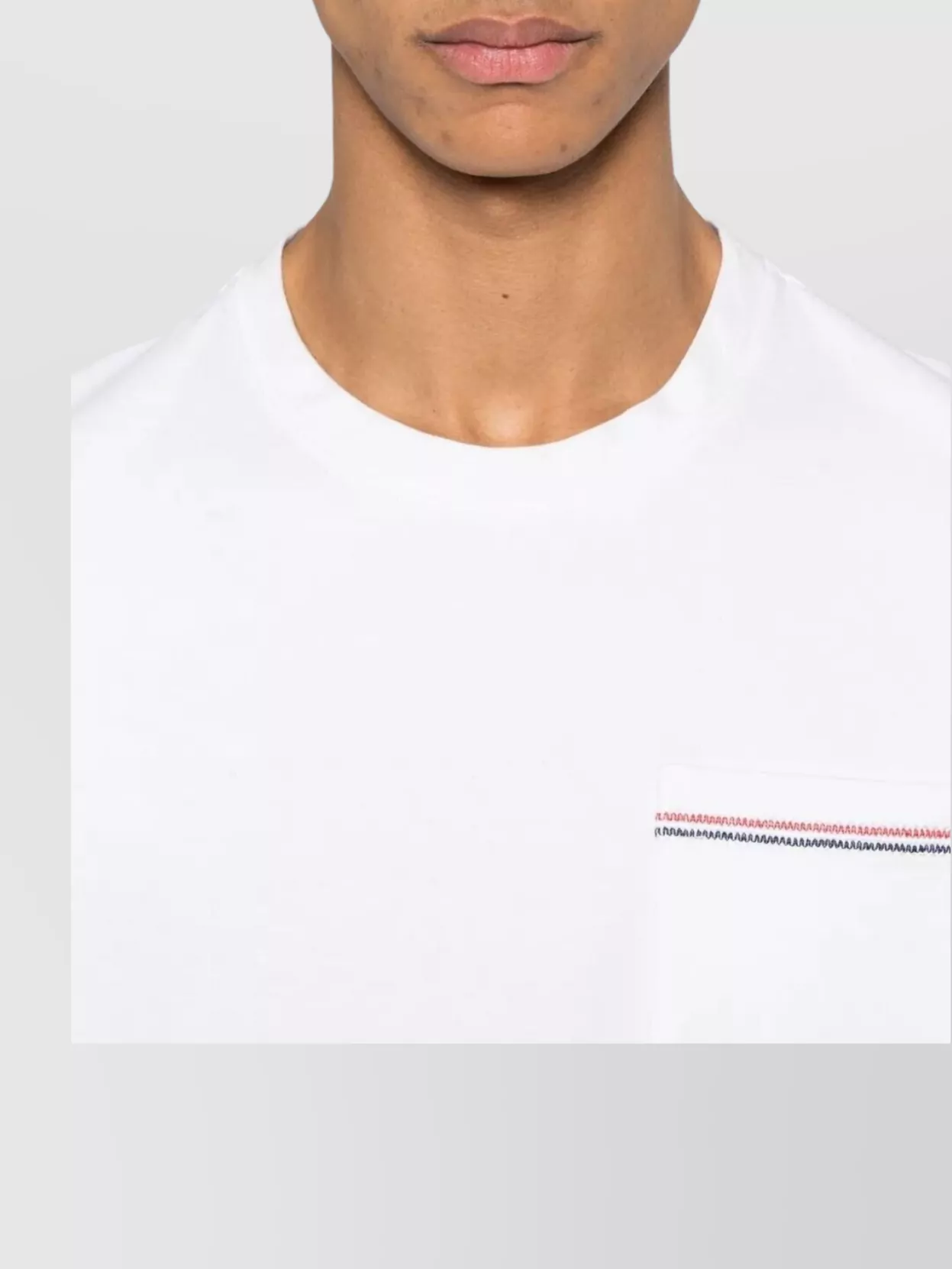 Thom Browne Oversized T-Shirt With Embroidered Pocket Detail
