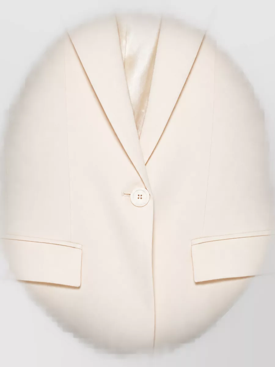 Semicouture Wool Single-Breasted Suit Jacket