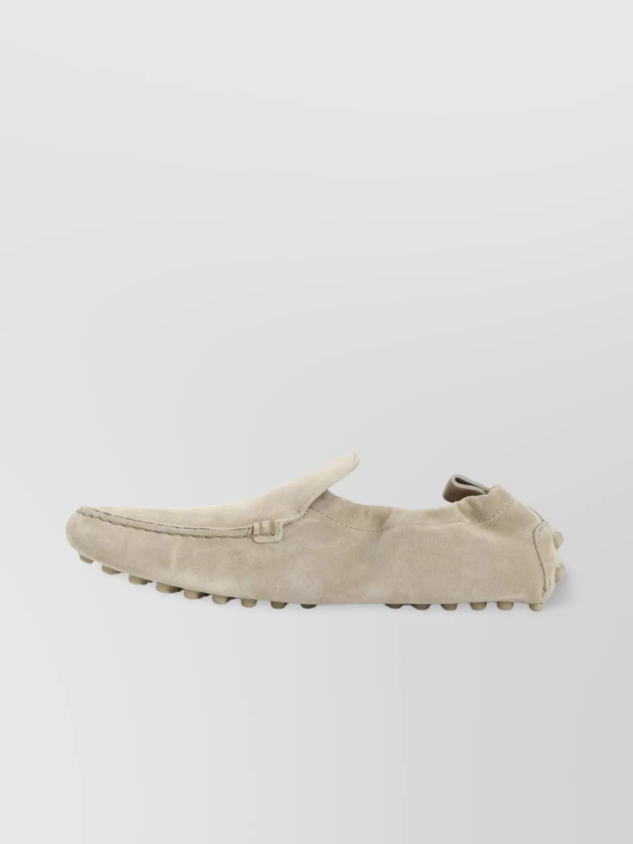 Tod's Suede Loafers With Elasticated Trims In Brown