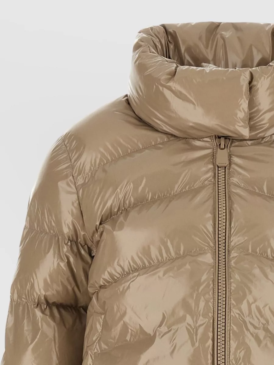 Pinko Glossy Quilted Down Puffer Jacket