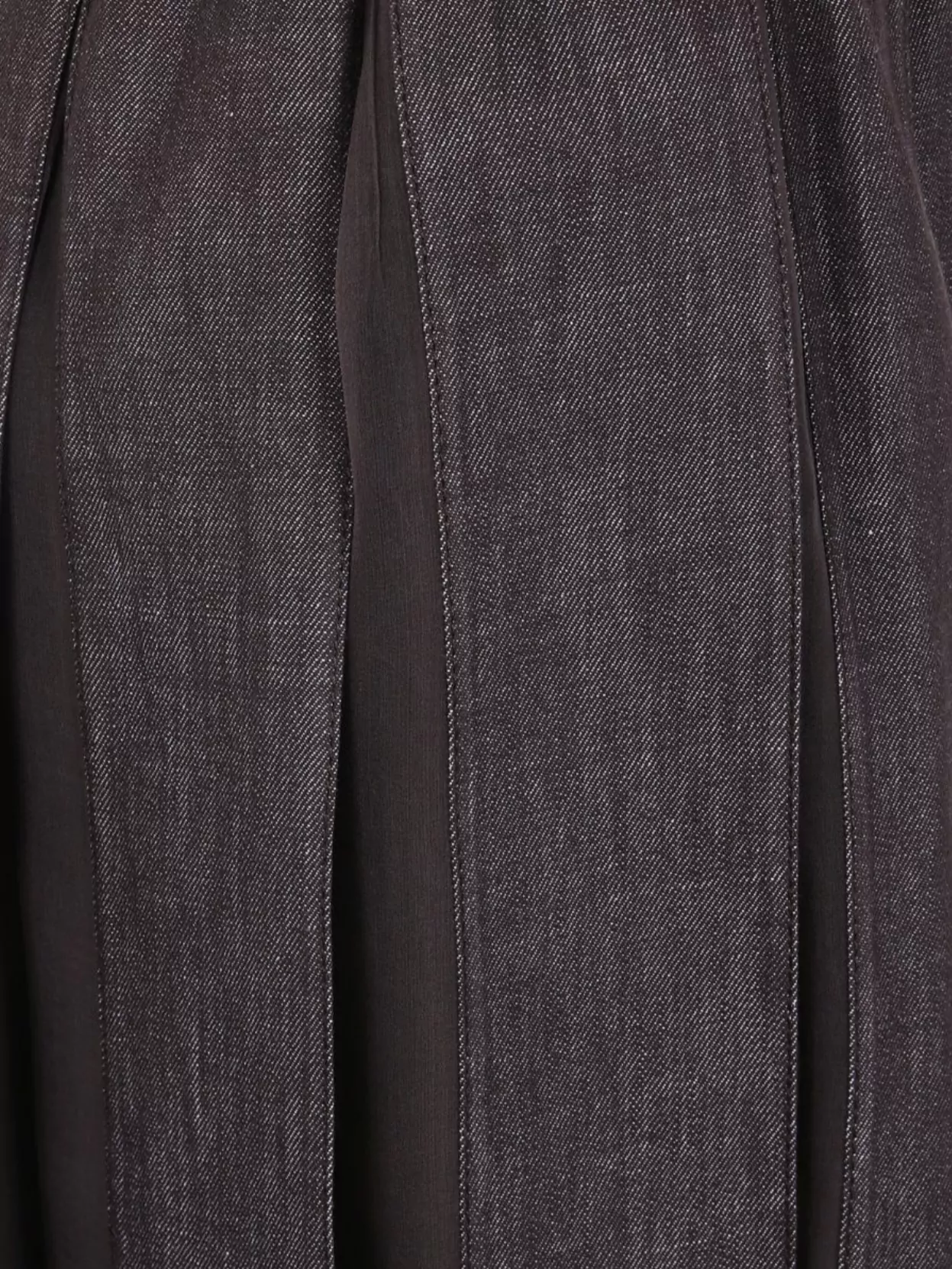 Brunello Cucinelli Pleated Denim Midi Skirt With Elastic Waistband